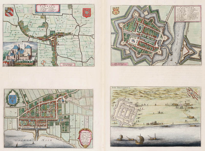 Schagen-Klundert-Beverwijk-Arx Britt 1649 Blaeu